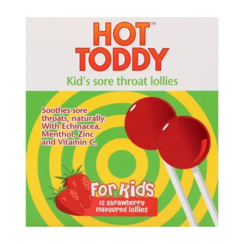 Hot Toddy Throat Lollies 12 Pack