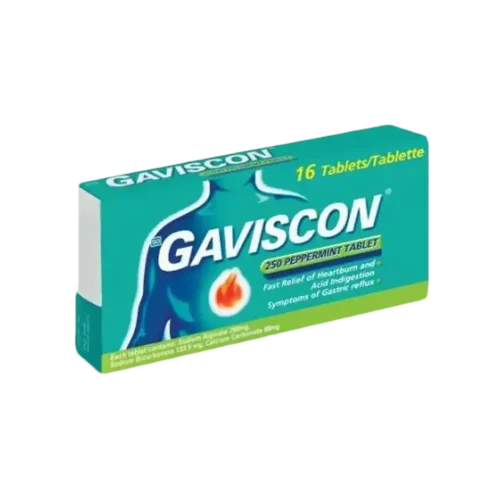 Gaviscon Plus Peppermint Tablets, 16's