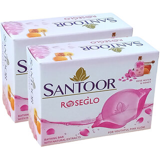 Santoor Roseglo Soap
