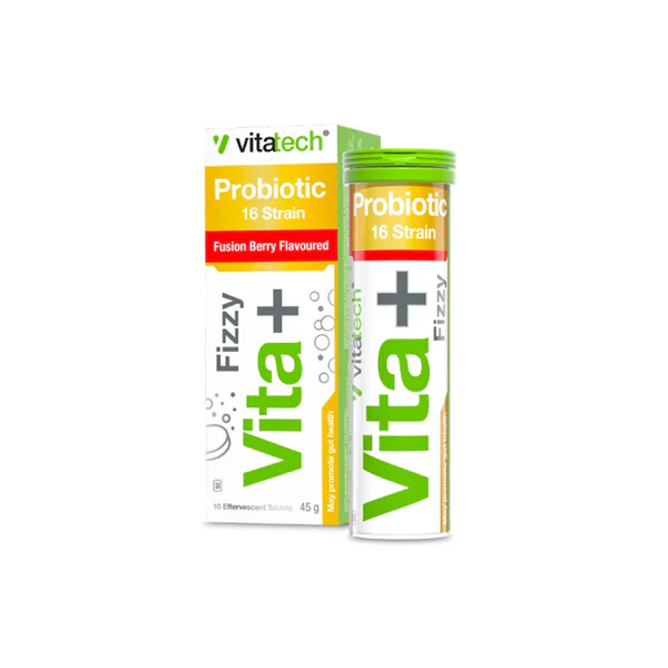 Vitatech Vita+ Probiotic Effervescent Fusion Berry 10 Fizzies