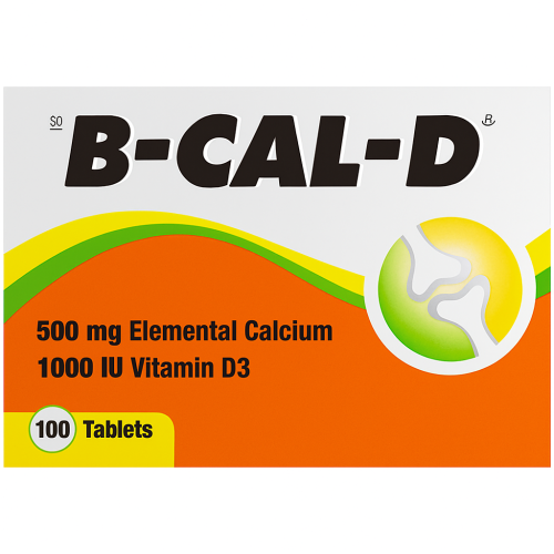 B-Cal Calcium Supplement with Vitamin D 100 Tablets