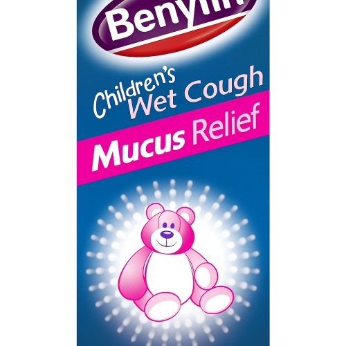 Benylin Children's Wet Cough Syrup Mucus Relief Ages 2 to 12 100ml