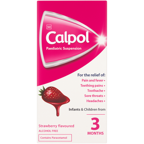 Calpol Paediatric Suspension Strawberry 100ml