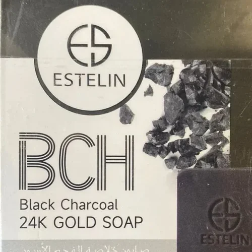 Estelin Black Charcoal & 24K Gold Soap