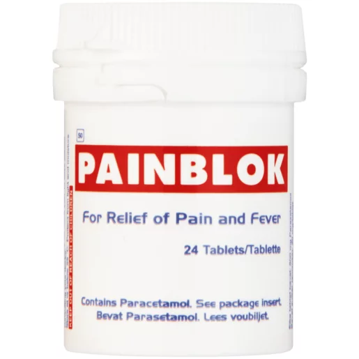 Painblok 500mg Paracetamol Tablets 24 Pack