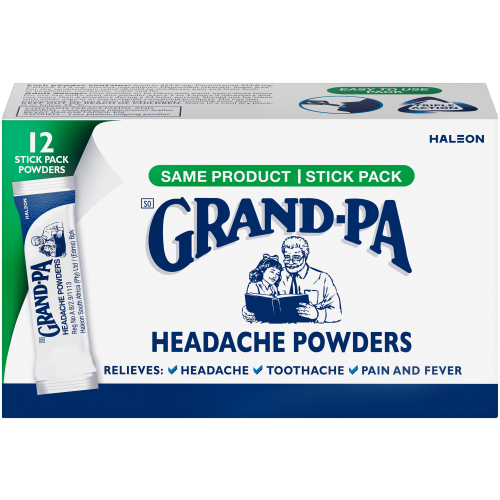 Grand-Pa Headache Powders Stick 12 Pack