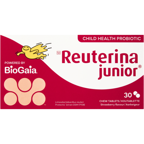 Reuterina Junior Immune Health Probiotic Strawberry 30 Chew Tablets