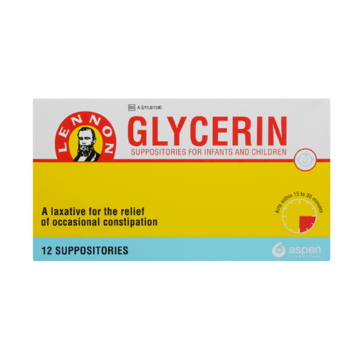 Lennon Glycerine Suppositories for Children 12 Suppositories