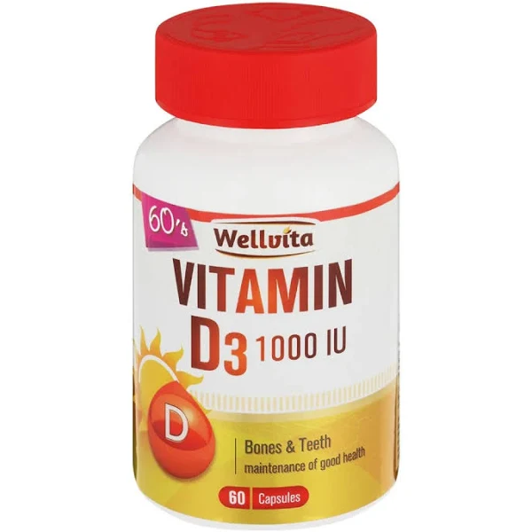 Wellvita Vitamin D3 1000Iu 30 Capsules