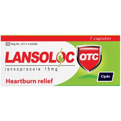 Lansoloc OTC Capsules 15mg 7's