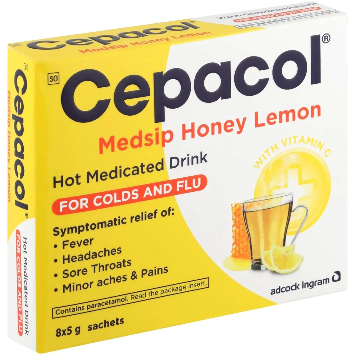 Cepacol Medsip Honey Lemon 8s - Image 2