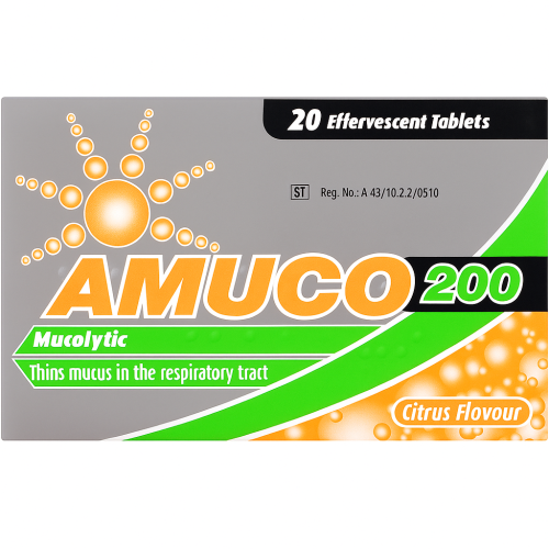 Amuco 200mg Effervescent Tablets 20's