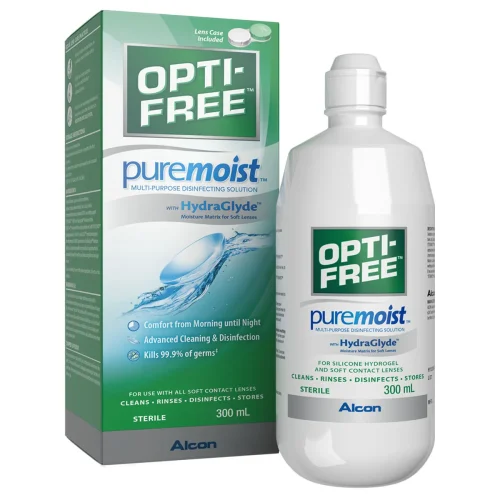 Opti-Free PureMoist 300ml multipurpose contact lens solution