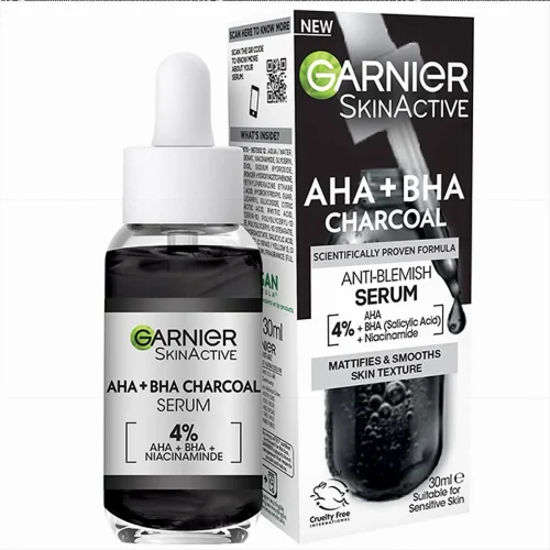 Garnier Pure Active Aha Bha Charcoal Serum 30ml