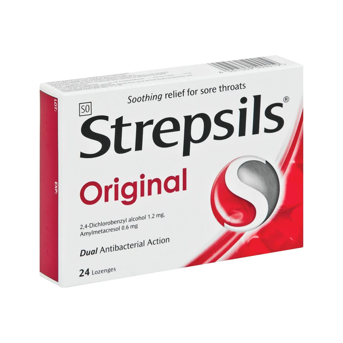 Strepsils Original 24s sore throat lozenges pack