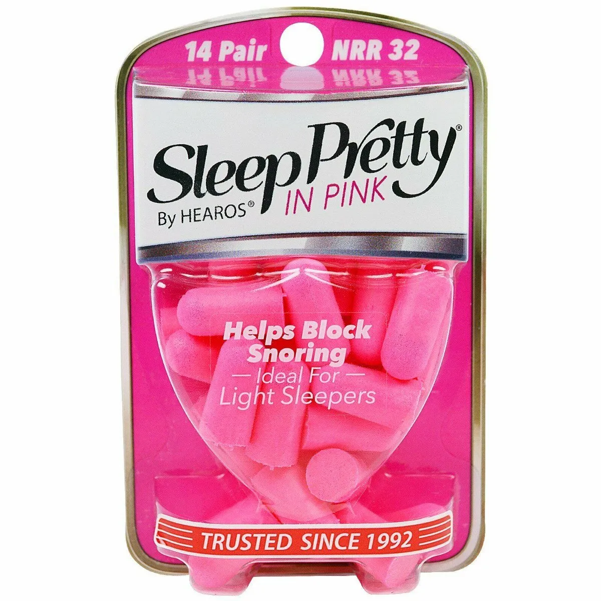 Hearos Ear Plugs Sleep Pretty In Pink 14 Pairs