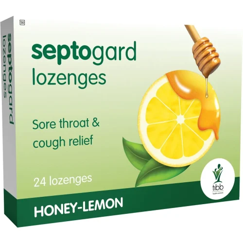 Tibb Septogard Lozenges 24s honey lemon pack