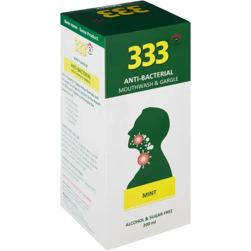 333 oral throat gargle mint 200ml