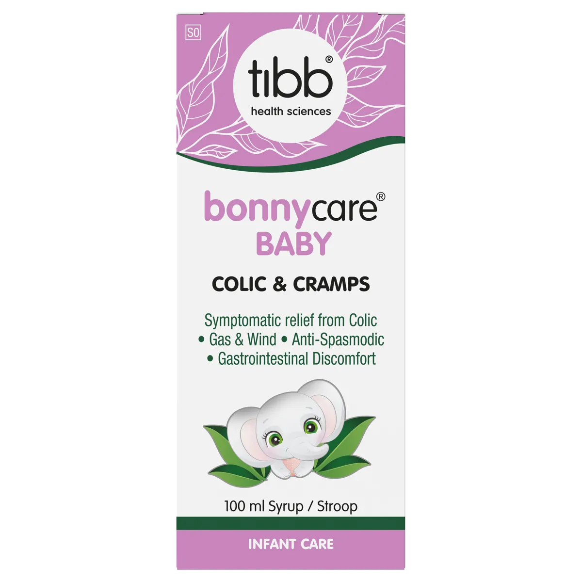 Tibb Bonnycare Anti spasmodic colic 100ml baby colic relief syrup