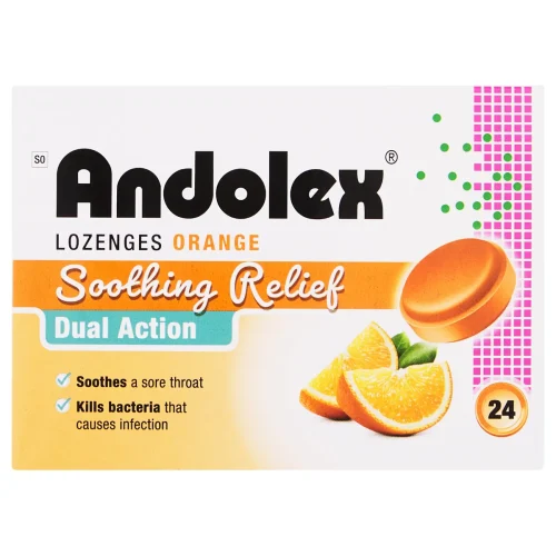 Andolex Soothing Lozenges Orange 24s