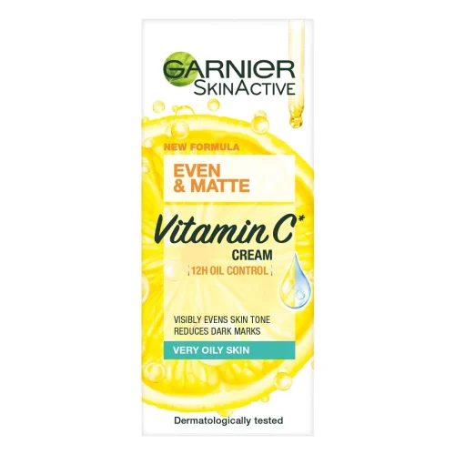 Garnier Even And Matte Vitamin C Ideal Complexion Daily Cream 40ml Very Oily