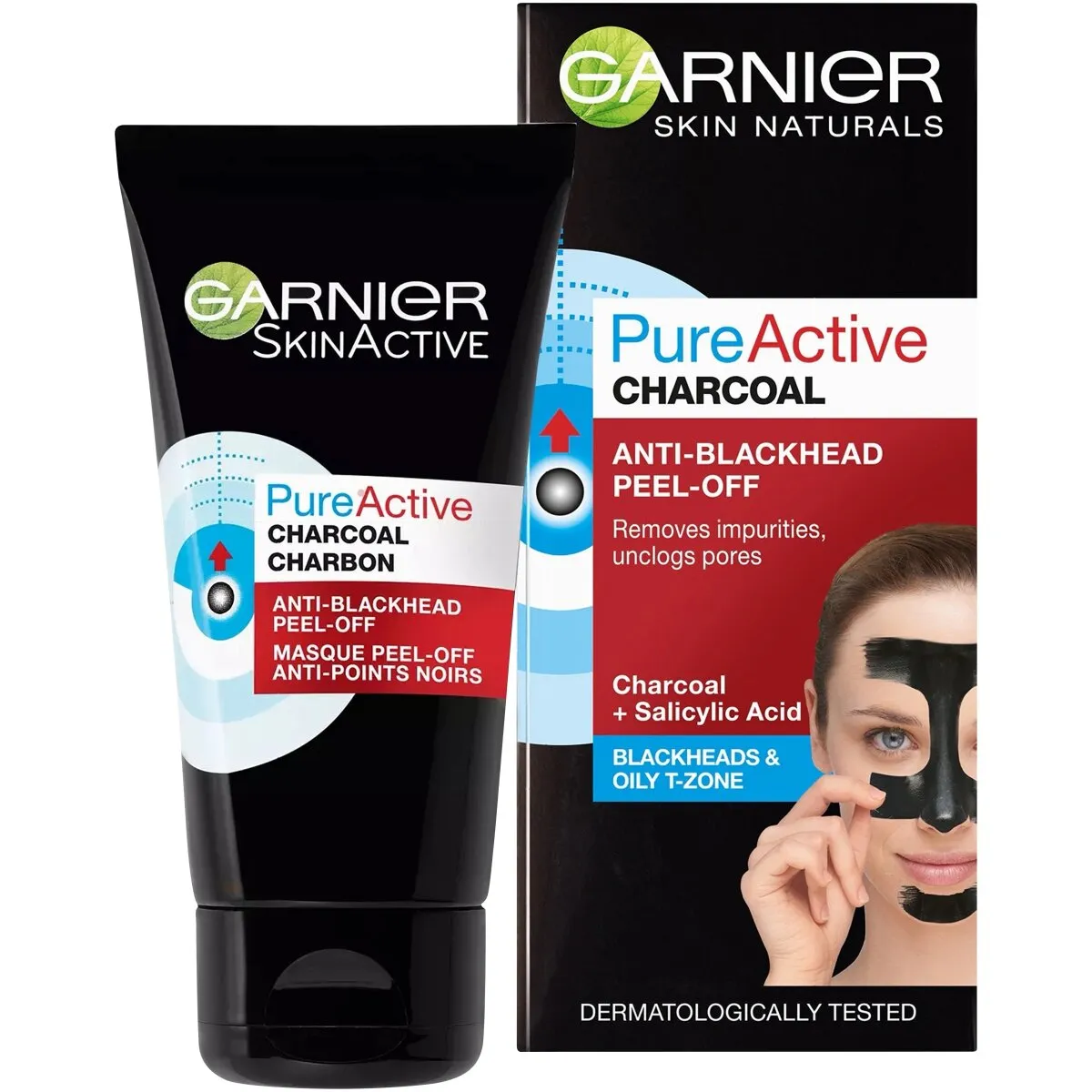Garnier Pure Active Anti Blackhead Charcoal Peel Off Mask 50ml - Image 3