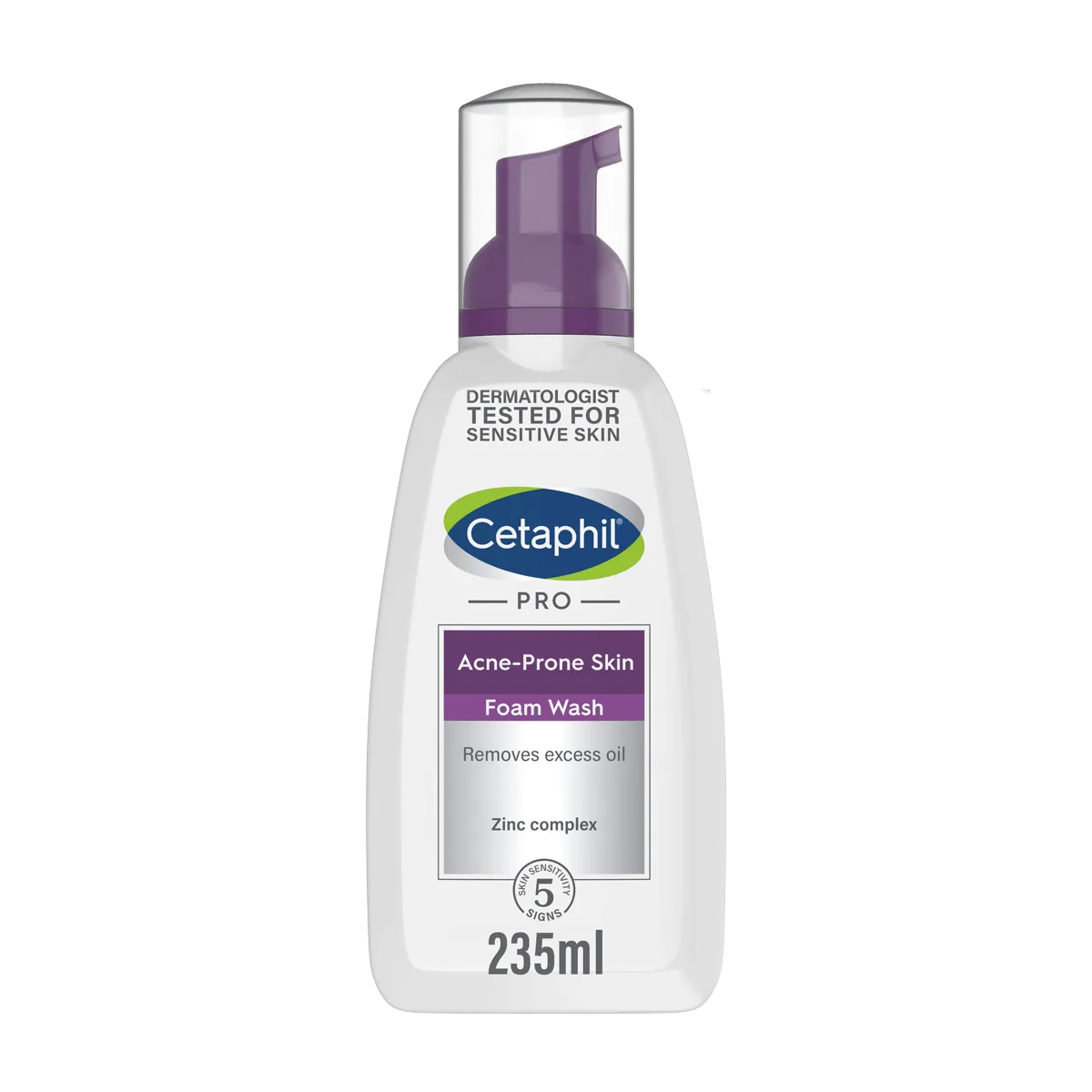 Cetaphil Acne Prone Skin Foam Wash 235ml bottle