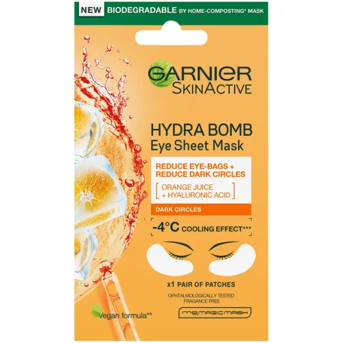 Garnier Hydra Bomb Tissue Eye Mask Orange 6g