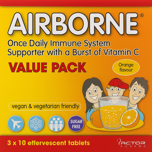 Airborne Effervescent Tablets 30's Orange
